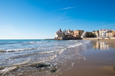 Sitges İspanya kumsalda