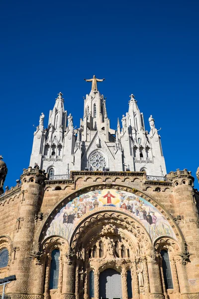 Igreja Sagrat Cor no Monte Tibidabo — Fotografia de Stock