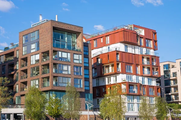 Nuevas casas de apartamentos en Hamburgo — Foto de Stock