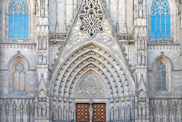 Detalj av katedralen, Barcelona — Stockfoto
