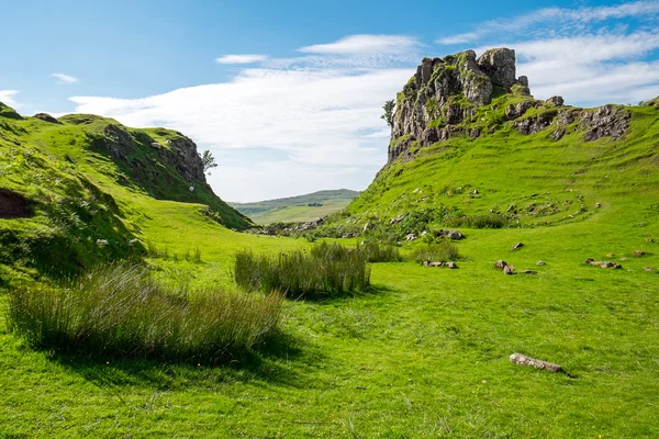 The green Fairy Glen, Scotland — Stock Photo, Image