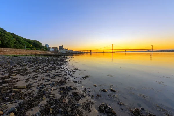 Sunset in South Queensferry — Stock Photo, Image