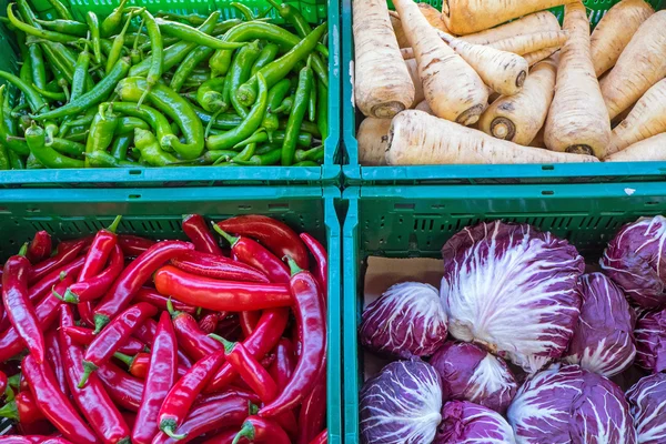 Paprika und anderes Gemüse — Stockfoto