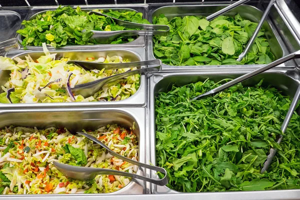 Diversi tipi di insalata — Foto Stock