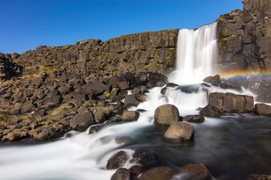 The Oxarafoss in Iceland clipart