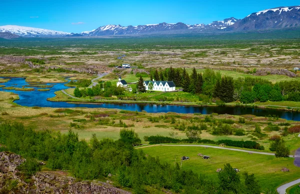 Landskap i Þingvellir Park — Stockfoto