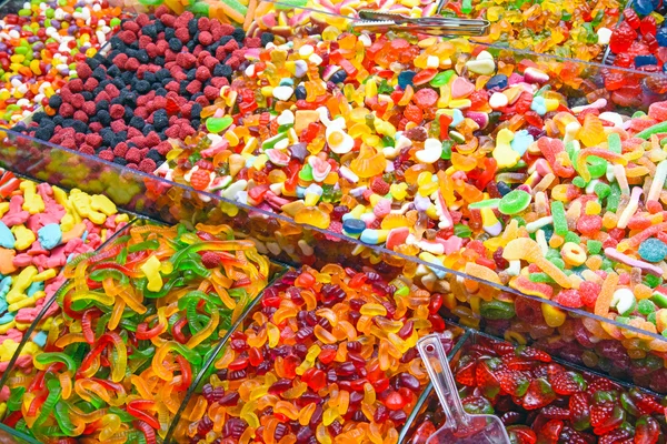 Stapels van candy bij de Grand Bazaar — Stockfoto