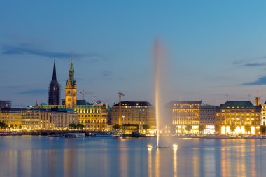 Hamburg şehir şafak
