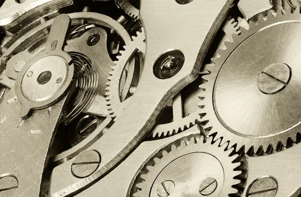 Internal mechanism of mechanical watches — Stock Photo, Image