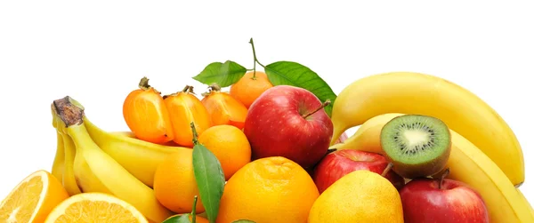 Recogida de fruta aislada sobre un blanco —  Fotos de Stock