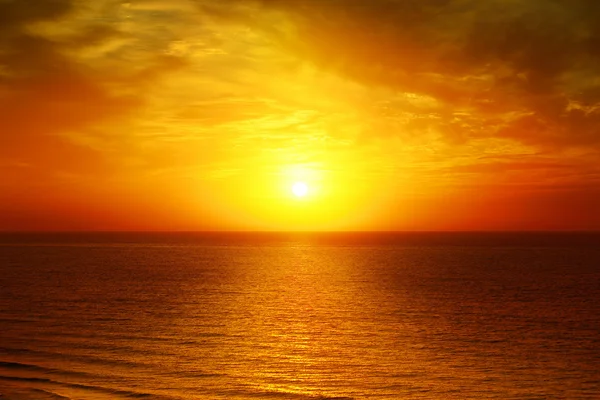 Beautiful sunset above the sea Stock Image