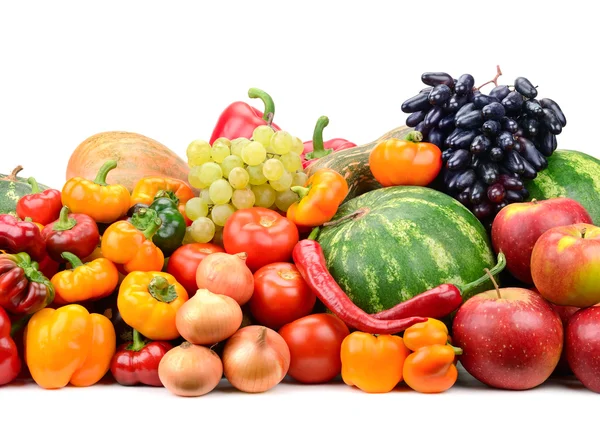 Samling frukt och grönsaker — Stockfoto
