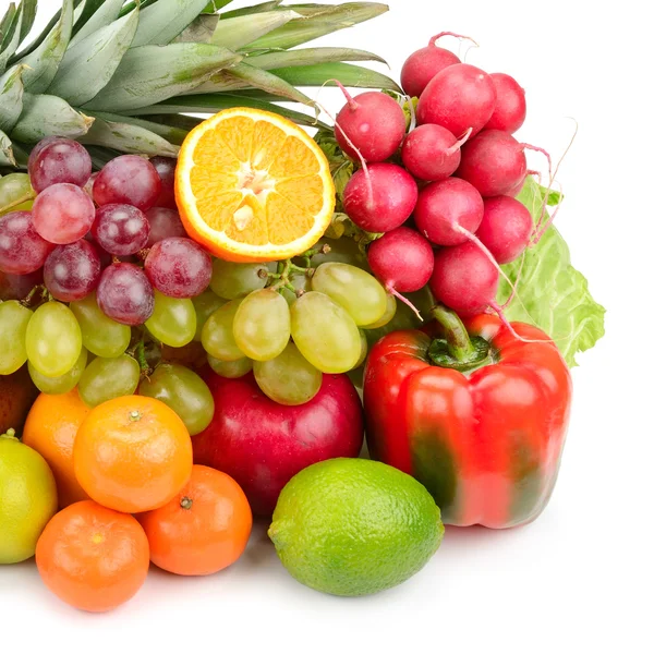 Collection fruits and vegetables — Stock Photo, Image