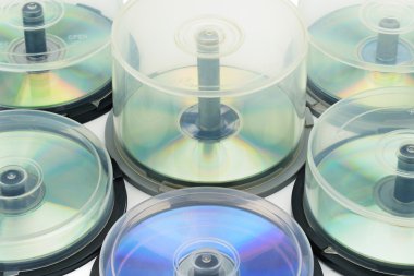 Boxes with DVD disc clipart