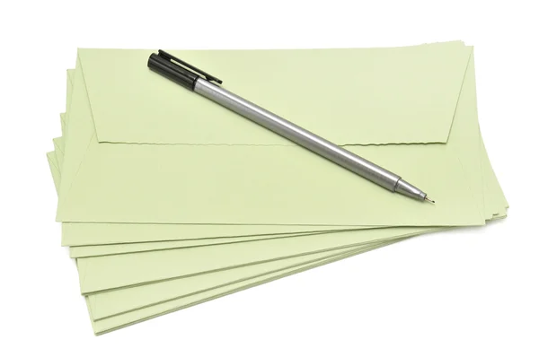 Pen and cover Stock Image