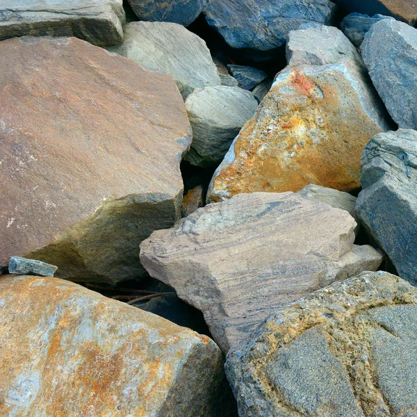 Hintergrund aus großen Granitsteinen — Stockfoto