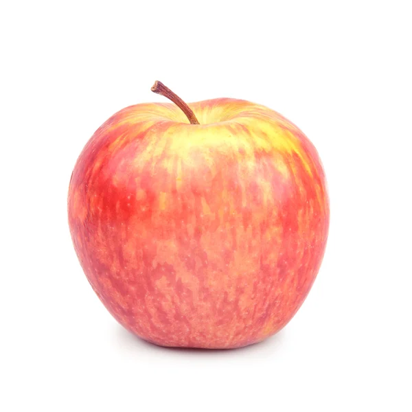 Rött äpple isolerad på en vit — Stockfoto