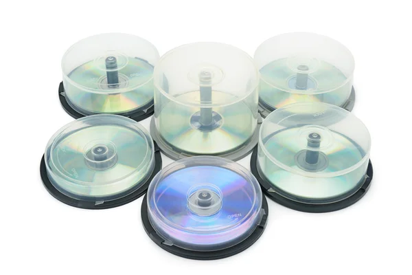 Boxes with DVD disc — Stock Photo, Image