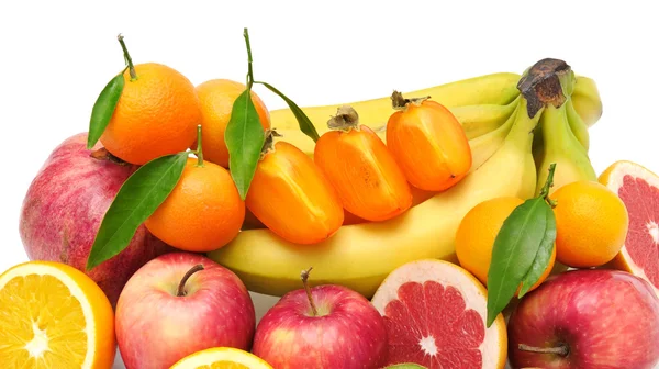 Recogida de fruta aislada en blanco —  Fotos de Stock