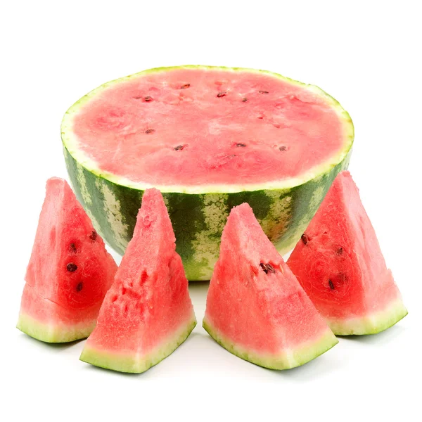 Geschnittene Wassermelone — Stockfoto