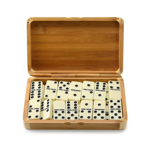 Domino in box — Stock Photo, Image