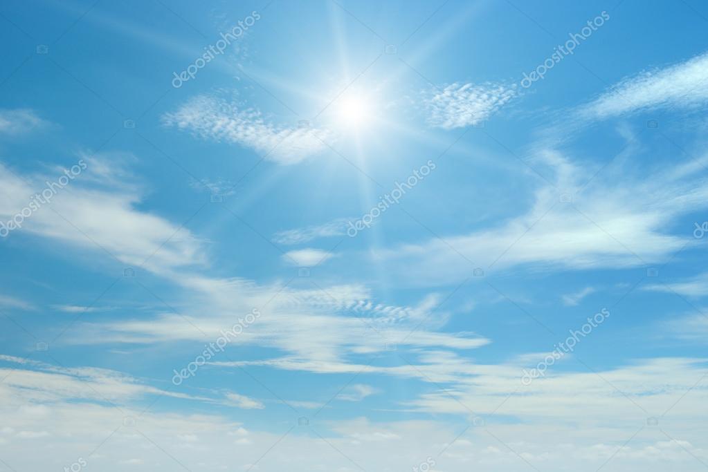 Sol en el cielo azul: fotografía de stock © Serg64 #59432845