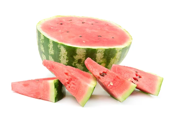 Geschnittene Wassermelone — Stockfoto