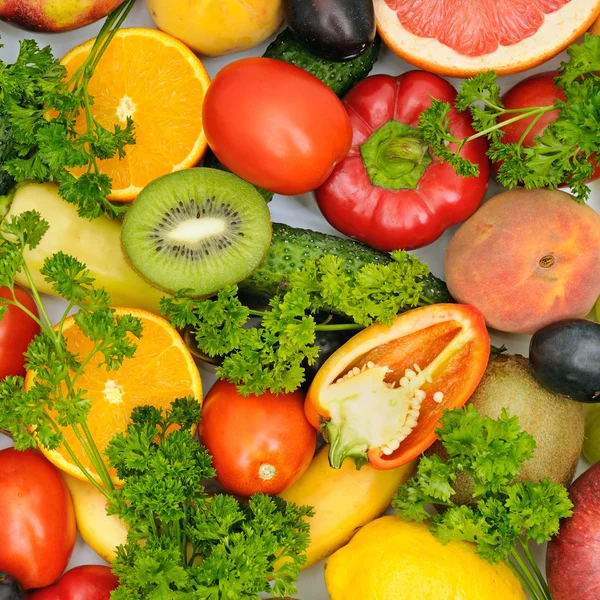 Frisches Obst und Gemüse — Stockfoto