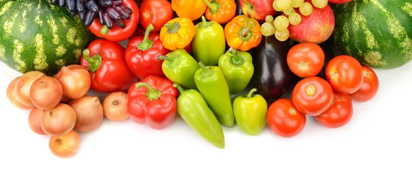 Collectie van groenten en fruit — Stockfoto