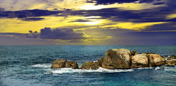 Beautiful sunset in the sea — Stock Photo, Image