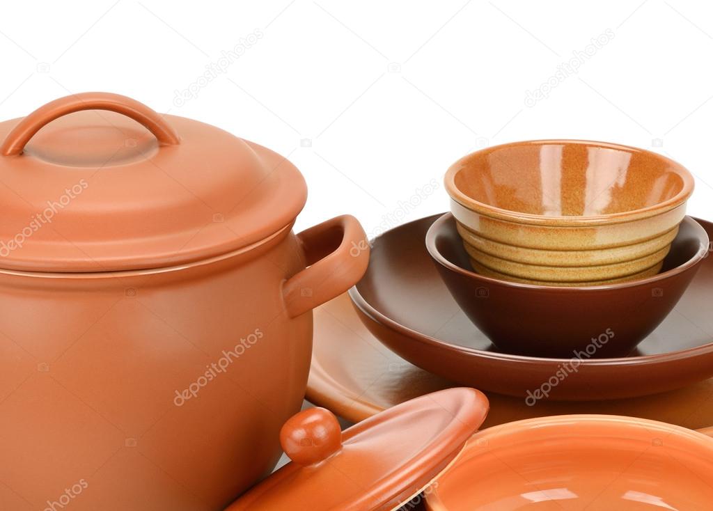 Set clay utensils Stock Photo by ©Serg64 81595234
