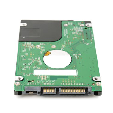 sabit disk üzerinde beyaz izole