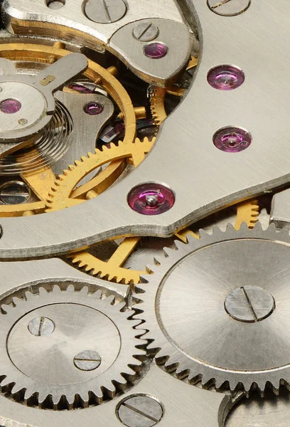 Mecanismo interno de los relojes mecánicos — Foto de Stock
