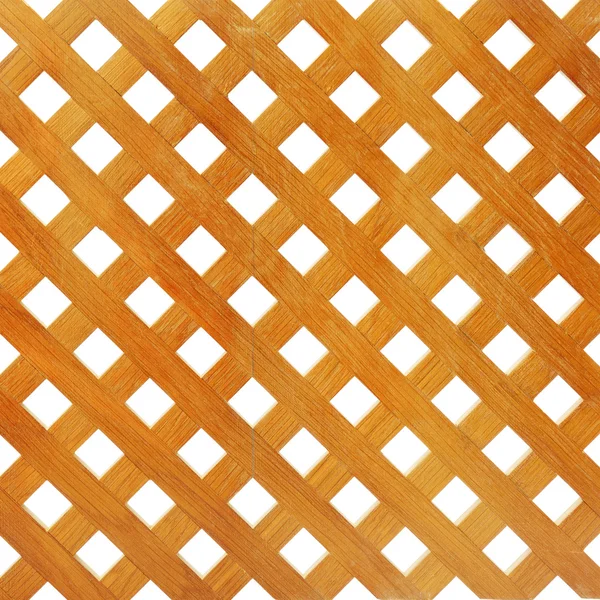 Wooden lattice on white — Stock Photo, Image