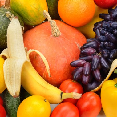 koleksiyon taze meyve ve sebze