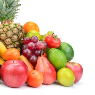 Koleksiyon meyve ananas ile