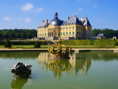 Vaux Le Vicomte, France, the castle near Paris clipart