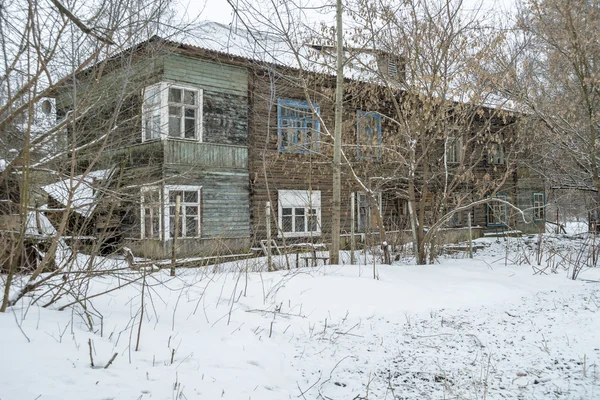 Старые дома в Российской провинции — стоковое фото