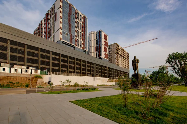 Prestigieux Quartier Résidentiel Avec Des Maisons Dans Centre Moscou Par — Photo