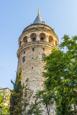 eski Istanbul Kulesi galata-sembolü şehir