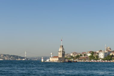 Istanbul deniz kıyıdan görünümünü