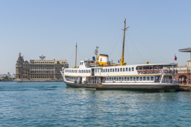 Istanbul modern gemi içinde yolcu feribotu