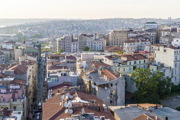 Serata panoramica a Istanbul. Vista dalla Torre di Galata — Foto Stock