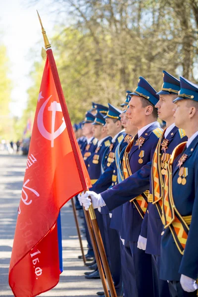 9 de maio de 2015. Desfile militar dedicado ao Dia da Vitória em Moscou — Fotografia de Stock