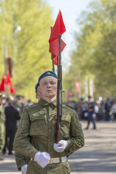 9 de maio de 2015. Desfile militar dedicado ao Dia da Vitória em Moscou — Fotografia de Stock