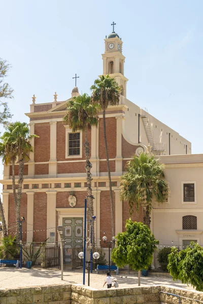 Antikke katolske kloster i den israelske by Jaffa - Stock-foto