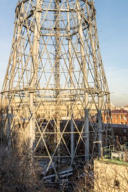 Onarım tarihinde Moskova'da televizyon kulesi