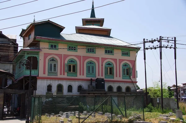 Dom w Srinagar w Kaszmir, Indie — Zdjęcie stockowe