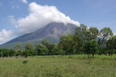 Volcano in Nicaragua clipart