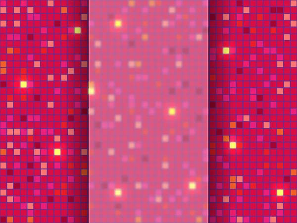 Sfondo mosaico pixel rosso. Illustrazione vettoriale . — Vettoriale Stock